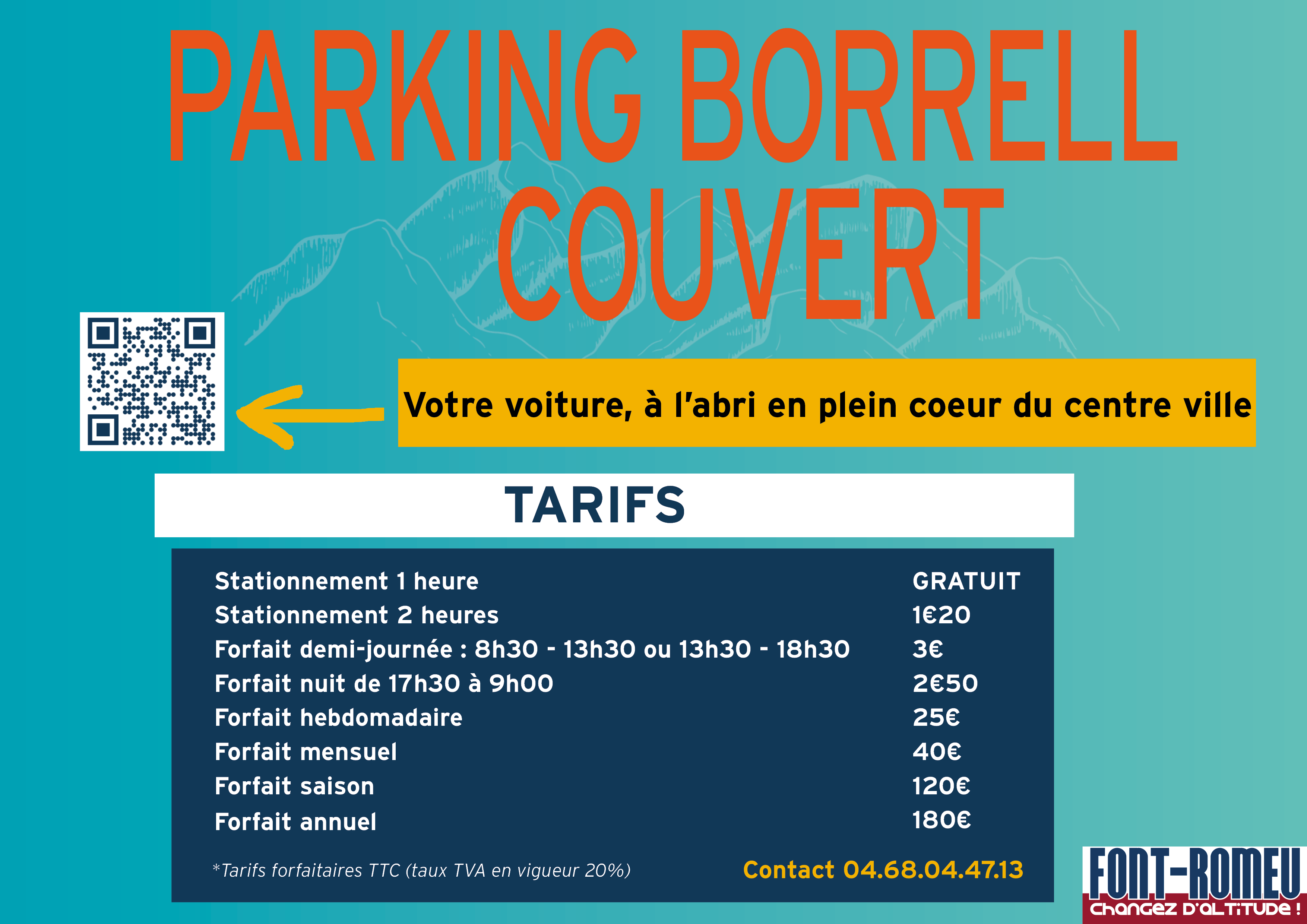Flyer Parking Borrell - Année 2024