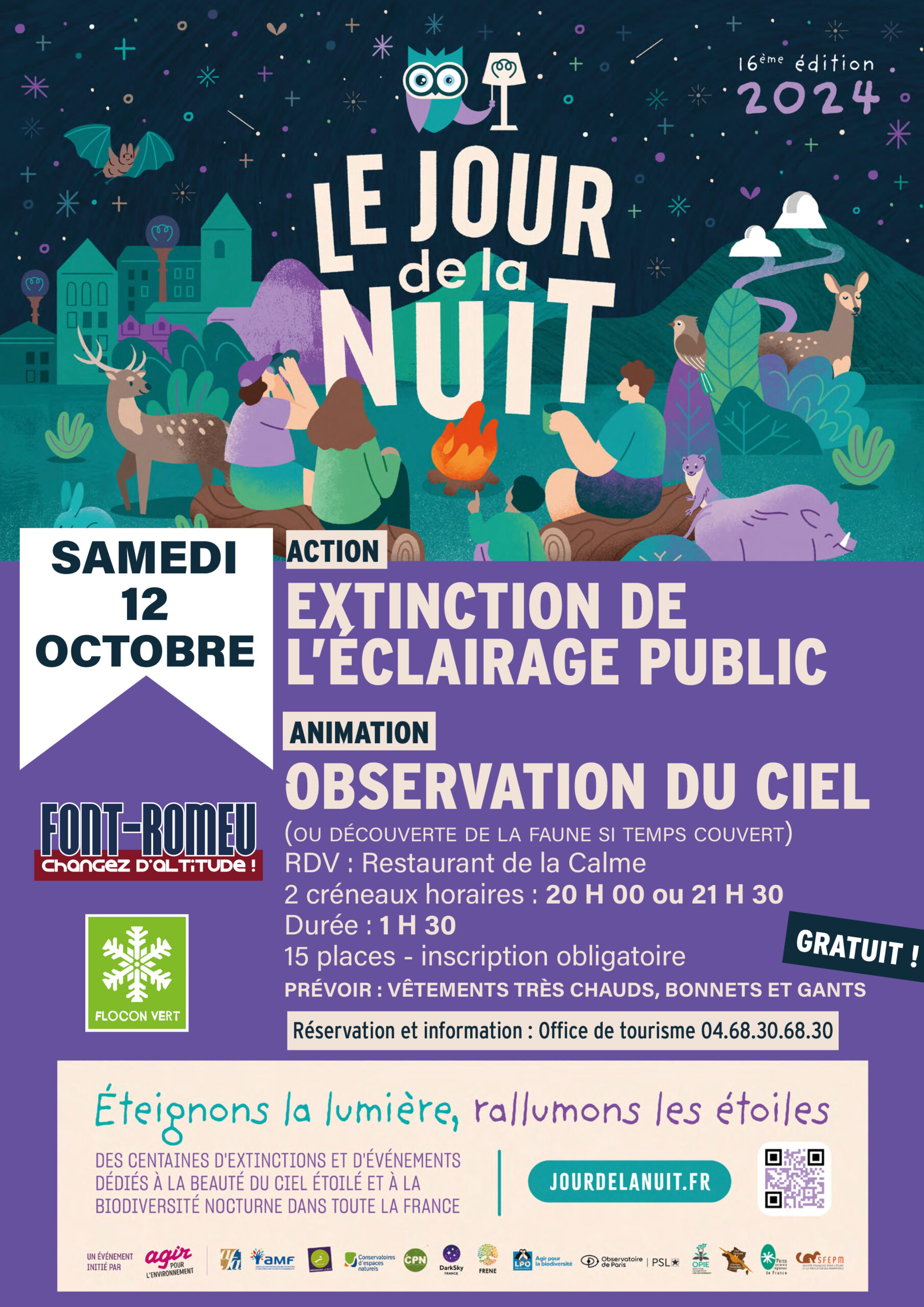 Affiche jour de la nuit 2024 Font Romeu