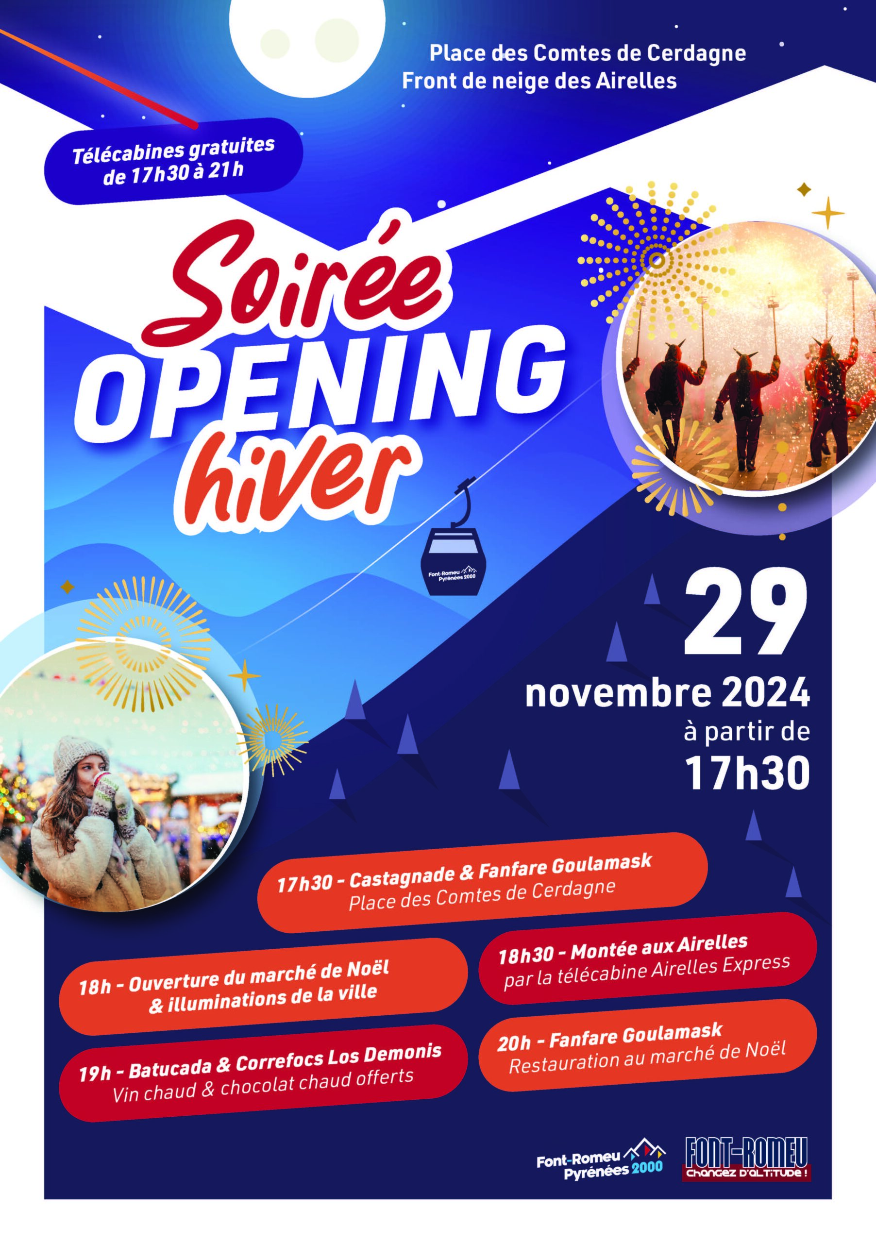 affiche soiree opening hiver HD